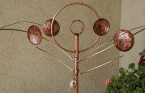 Twirly Copper Wind Sculpture